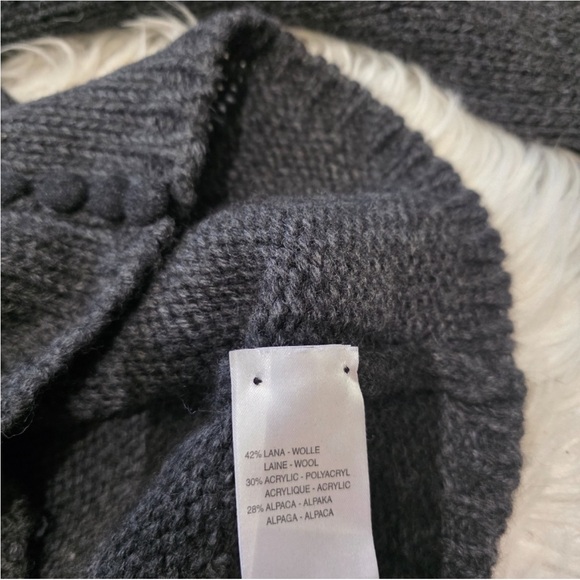 Blumarine Black Fur Collar Cardigan - Picture 9 of 10